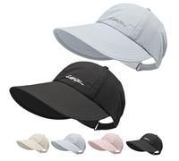 Générique UPF Sun Protection Baseball Hat for Men and Women, Lightweight Quick-Drying Wide Brim Adjustable Outdoor Hat (2 Pcs D)