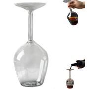 Générique Upside Down Wine Glass,Flip Glass,Novetly Reative Upside-Down Long Stem Wine Glasses, Birthday Anniversary, Valentine, Christmas, Party Funny Gift (1)