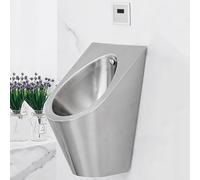 Générique Urinoir Mural Haute efficacité, Toilettes publiques à capteur en Acier Inoxydable avec Robinet de vidange