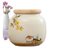 Générique Urna De Mascota | Urna De Cerámica Para Cenizas | Caja De Recuerdo Memorial Para Perro Gato | Ornamento Conmemorativo De Cremación Para Cabello Jardín Hogar Simpatía Funeraria Decoración