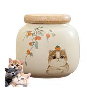 Générique Urna De Mascota | Urna De Cerámica Para Cenizas | Caja De Recuerdo Memorial Para Perro Gato | Ornamento Conmemorativo De Cremación Para Cabello Jardín Hogar Simpatía Funeraria Decoración