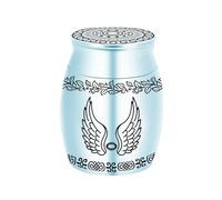 Générique Urne commémorative pour Chats, de Cendres de Chien, galvanoplastie, Pot avec Aile angélique, conteneur de Cendres d ' Animaux de Compagnie, urne commémorative décorative pour Animaux de