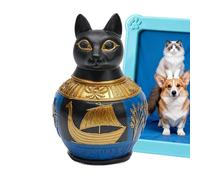 Générique Urne De Crémation pour Animaux | Résine Vintage Égyptienne - Pot Mémorial pour Chien Souvenir - pour Chagrin Souvenir Perte Honorer Étagère Bureau Maison Chérir Souvenirs