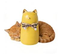 Générique Urne funéraire en céramique fabriquée à la Main pour Cendres de Chat, Urne pour Cendres de Chat，urne de Chat pour Cendres， pour intérieur et extérieur