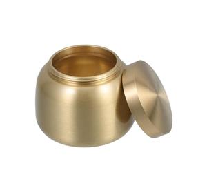Générique Urne Funéraire Urne Scellée Compacte en Laiton Polyvalente Petite Décorative pour Cendres Humaines ou Animales pour Souvenirs