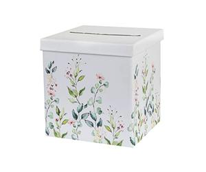 Générique URNE Mariage VÉGÉTAL 20X20X20CM Blanc