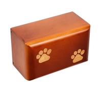 Générique Urne pour Animaux De Compagnie Urne Funéraire pour Chien Douane Bain De Chien Mémorial en Pierre De Chien Balai Mémorial pour Animaux De Compagnie Humain Patte Urnes en Bois Coffee