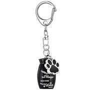 Générique Urne pour Chien en Aluminium, récipient commémoratif pour Cendres d'animaux de Compagnie, Bouteille en de 4 Pouces avec breloque Patte de Chiot, Accessoire Souvenir, mémorial pour Anim