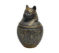 Générique Urne pour Chien Et Chat,Résine Égyptienne Ancienne Souvenir Chiot - Urne Souvenir pour Chaton - pour Parents d'animaux Amoureux des Animaux Familles en Deuil Maison Appartement Salon