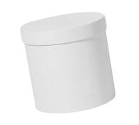 Générique Urne Ronde en Papier Blanc pour Bouquets et Fleurs Fraîches, Boîte Cylindrique à Fleurs Vide pour Emballage Floral Lors de Célébrations et Occasions Spéciales