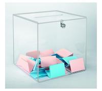 Générique Urne transparente standard avec serrure - 300 bulletins