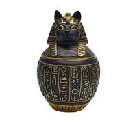 Générique Urnes pour Chiens Souvenir en Résine De Chat Ancien Égyptien | Urne De Crémation Pour Chiot Pour Parents D'Animaux Amoureux Des Animaux Familles En Deuil Maison Appartement Salon