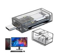 Générique USB 3.0 Memory Card Reader - Transparent Design Adapter For PC Laptop & Camera, Fast Transfer Accessory | Suitable Daily Data UseSearch Terms