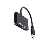 Générique USB Adapter, HD Connector, Display Converter, Plug and Play Setup, High Resolution Signal Transfer, TV Laptop Desktop Presentation Use, 7x2x1 inches Silver Single Piece