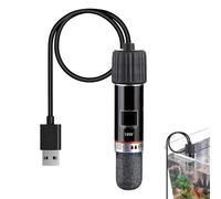 Générique USB Aquarium Heater, 10W Submersible Fish Tank Heating Rod | 26°C Constant Temperature Waterproof Heater with Suction Cup for Betta Fish, Shrimp, Turtles and Small Indoor Tanks
