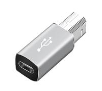 Générique USB B USB C - Adaptateur Mâle Pour Imprimante USB C | USB C Femelle Imprimante Mâle USB B | USB Type C USB B | Convertisseur Type C Femelle | Adaptateur D'imprimante USB 2.0 D