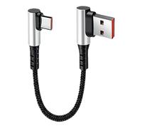 Générique USB C Charger Cable - Type C Fast Charging, Right Angle Adapter, Data Transfer Cord | 6A High Speed Durable Cord, Short 90 Degree Charging Cable, Notebook PC Mobile Accessories | Quick