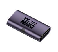 Générique USB C Female to Female, 240W Converter, USB C Adapter, for Home, Conference, Travel, Desktop, Computer, Laptop, Workplace, Presentation