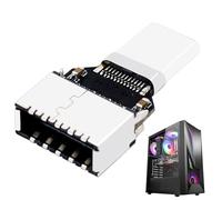 Générique USB C Mâle À Type E Femelle - 3.2 Adaptateur, De Données, Connectivité Rapid Rapide De 20 Gbit Pour La Station De Quai De Carte Mère D'ordinateur Portable PC