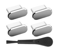 Générique USB C Plugs Dust, Set of 4 Type C Port Protectors with Cleaning Brush, 1x0.6cm PP Material Dust Cap Kit for Tablet, Phone, Laptop, Ideal for Home, Travel, Road Trip, Or Outdoor Use