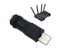 Générique USB C zu DC - Typ-C-Auf-USB-Kabel Stecker Auf Buchse, 5,5 x 2,1 mm weiblicher 5-V-Stecker, Ladeadapter für USB-Ladegeräte vom Typ C und für Laptop-PCs