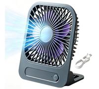 Générique USB Desk Fan - Magnetic Fan For Cruise Ship | 4-Speed Portable Rechargeable Wind Blower | Battery-powered Desk Fans For Cruise Travel Camping Beach Vacation Bedroom Hotel Sleeping
