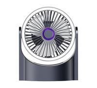 Générique USB Desk Fan - Quiet Wind Desktop Personal Fan | Rechargeable Table Fan for Bedroom | 180 Degree Rotation Table Cooler Hangable Blower Personal Desktop Fans
