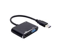 Générique USB Display Adapter, Video Converter Cable, 1080P HD Output for Computer Screen Extension, Plug and Play Cord for Laptop Desktop Monitor TV Projector Home Office Workstation Use