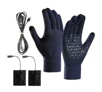 Générique USB Heated Gloves - Electric Touchscreen Hand Warmer, Cold Weather Mitten for Outdoor Activities Cycling Commuting Hiking Snowboarding Motorcycle Winter Warm Fleece Lined Gloves