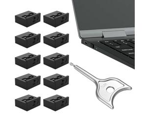Générique USB Port Blocker Portable Removable Dust-Proof Plugs