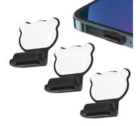 Générique USB Type C Anti Dust Cap Cover | Port Plugs Protector | Antii Lost Adhesive Stickers- USB C Portt Case | Dustt Plug Cleaning Brush for All Smartphones and Tablets