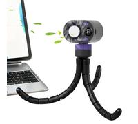 Générique USB Ventilator Kinderwagen Clip - Leiser Tragbarer Ɓaby Kühlung Ventilator Akku 8000mAh | 360 Grad Drehung 4 Stufen Nachtlicht Auto Reise Outdoor Camping Kinderwagen Büro Leicht 24 Ok