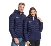 Générique Usb Vestes Chauffantes Homme et Femme Chauffante d'hiver Intelligent chauffé Manteau Chauffage Imperméable lavable en machine Hiver Manteau Chauffante Coupe-vent blouson chauffant