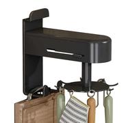 Générique Utensil Hooks, Rotatable Hanging Rack, 6,1 Inches, Wall Organizer, Space Saving Rotatable Storage Hanger for Spoon, Towel, Spatula, Chopping Board, Cooking, Kitchen, Pantry, Apartment
