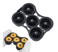 Générique Utensilios De Repostería Antiadherentes Para Magdalenas Galletas Y Pasteles | Molde De Donuts De Silicona Para Hornear | Molde De Silicón Para Rosquillas Con 5 Cavidades,