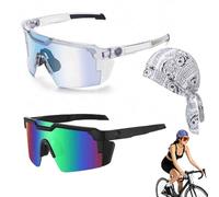 Générique UV400 Photochromic Polarized Safety Glasses,Impact Resistant PC Lens Transition Sunglasses,Work Eyewear for Outdoor Sports,Work,Hiking,Cycling，B-3