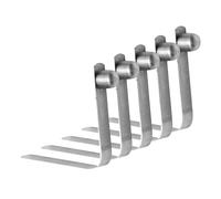 Générique V-Shape Spring Clip Set - Push Button Lock Pin, 5 Pieces Tent Pole Clips | Spring Clips for Camping Kayak Tent, Outdoor Canopy Awning Boat Tube Accessory with Heavy-Duty Rustproof Material