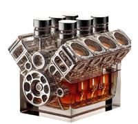 Générique V8 Moteurs à Whisky Bouteille, fiole de Style Moteur V8, Carafe de Whisky personnalisé, décoration de Carafe de vin créative, pour Les Amateurs de Whisky et de Voitures