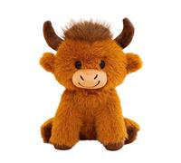 Générique Vache Peluche - Vache Assise Mignonne Décoration de Ferme Réaliste, en Peluche - pour Chambre Enfant, Chambre à Coucher, Salle de Jeux, Canapé, Câlins, Doudou, Fin d'Année
