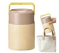 Générique Vacuum Food Jar - Stainless Steel 500ml, Insulated Thermal Container | Hot Cold Food Storage For Travel Work Picnic School Outdoor Hiking Camping Daily Lunch