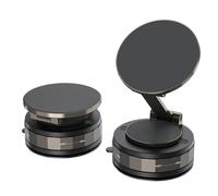 Générique Vacuum Suction Magnetic Phone Mount for Car, Dashboard and Window Cellphone Holder, Multi-Angle Adjustable ABS+Alloy Stand for Navigation, Live Broadcasting, Pickup Trucks