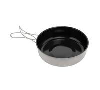 Générique Vaisselle de Camping, ensemble d'ustensiles cuisine, chaudron touristique, marmite d'extérieur, poêle à frire, pique-nique, randonnée Trekking(15CM frying pan)