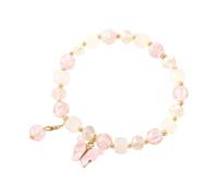 Générique Valentin Perlé Plaqué Choix Bijoux Bracelet fée Bijoux à la main pour couples et Plusieurs 2 Rose Bracelet Anneaux (Pink, One Size)