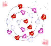 Générique Valentine Lights Indoor - Battery Operated Heart Decor for Romantic Glow | LED Love Sign with Festive Charm & Bright Display Features for Bedroom Living Room, Apartment and Garden Yard