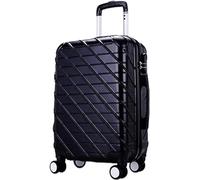 Générique Valise de Voyage à Cadre en Aluminium, Valise en Cuir, Coque Rigide, Coque à Main, légère, à emporter, en soute, Durable(Pink,24inch)