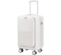 Générique Valise de Voyage en Aluminium, Bagage Cabine, Ouverture latérale, Ouverture Frontale, 20 Pouces, Rigide, Roue Universelle, Durable