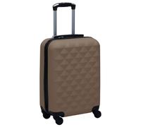 Générique Valise Rigide Marron ABS Bagages & Maroquinerie Valises (Poids 3KG)