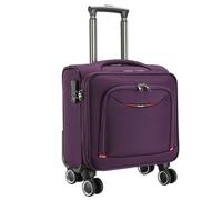 Générique Valise Souple à roulettes Oxford Valises Soute Cabine avec 4 Roues pour Voyage d'affaires et Loisirs Suitcase Purple,20in