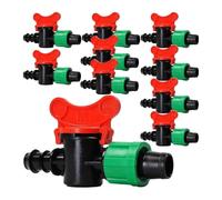 Générique Valve enfichable de Joint tuyau d'irrigation goutte à for Micro-irrigation, passage d'arrosage 16mm (10 pièces)