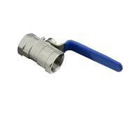 Générique Vanne à bille en acier inoxydable 304, 1/4 "1/2" 3/8 "3/4" DN8 DN10 DN15 DN20, vanne femelle BSP(DN20)